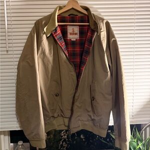 Men's Baracuta G9 Lightweight Tan Harrington Jacket Size 44R